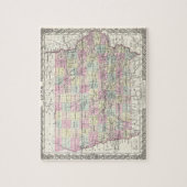 kaart van Iowa (1855) Legpuzzel (Verticaal)