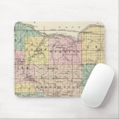 Kaart van Iowa County, staat Wisconsin Muismat (Met muis)
