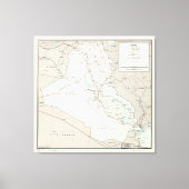 Kaart van Irak (1967) Canvas Afdruk (Voorkant)