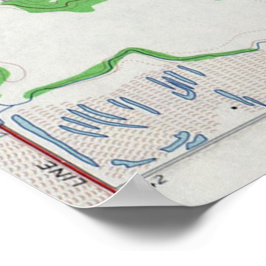  kaart van Irving Texas (1959) Poster (Hoek)