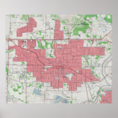  kaart van Irving Texas (1959) Poster (Voorkant)