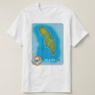 Kaart van Isle of Bute T-shirt