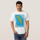 Kaart van Isle of Bute T-shirt (Voorkant volledig)