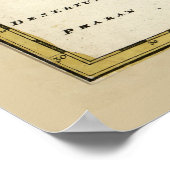 Kaart van Israël (1720) Poster (Hoek)