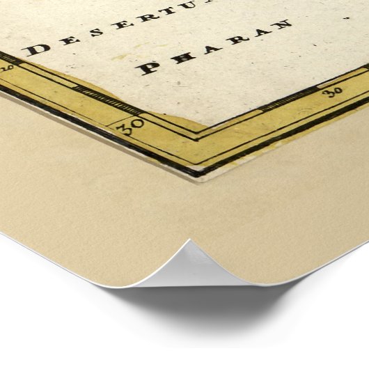 Kaart van Israël (1720) Poster (Hoek)