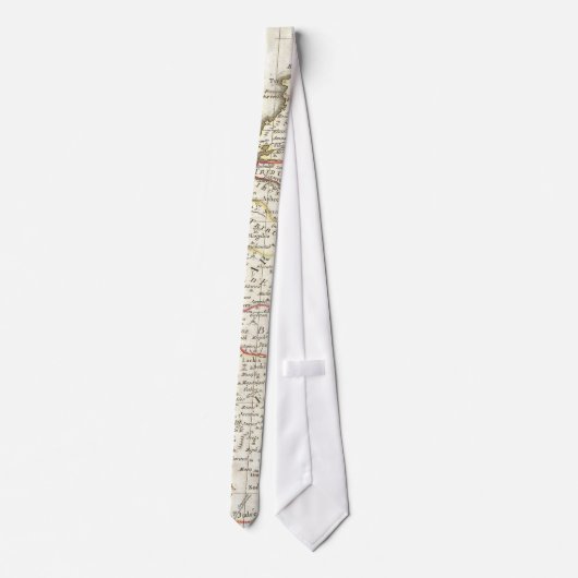  kaart van Israël (1770) Stropdas (Achterkant)