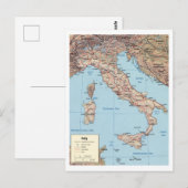 Kaart van Italië (Voorkant / Achterkant)