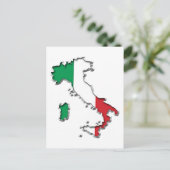 Kaart van Italië (Staand voorkant)