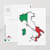 Kaart van Italië (Voorkant / Achterkant)