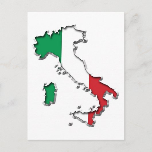 Kaart van Italië (Voorkant)