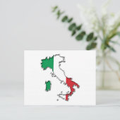 Kaart van Italië (Staand voorkant)