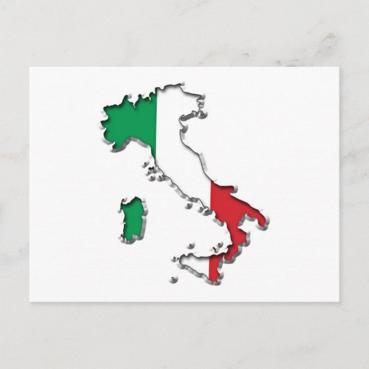 Kaart van Italië (Voorkant)