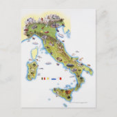 Kaart van Italië (Voorkant)
