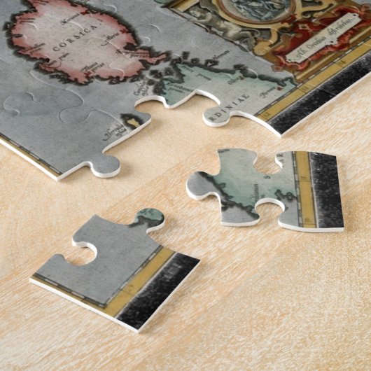 kaart van Italië (1584) Legpuzzel (Zijkant)
