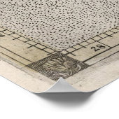  kaart van Italië (1618) Poster (Hoek)