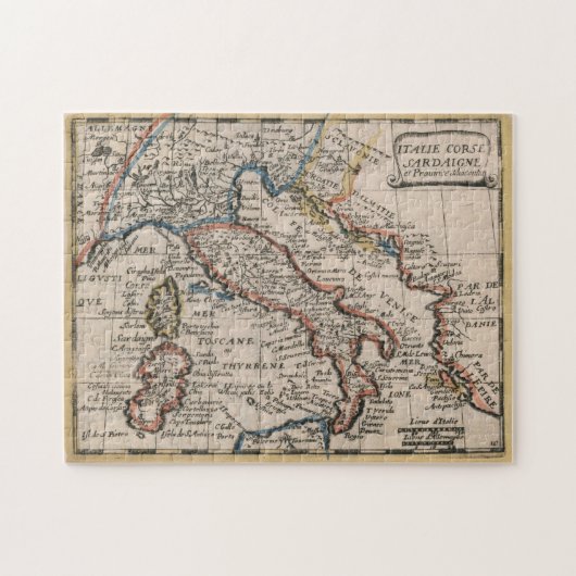  kaart van Italië (1659) Legpuzzel (Horizontaal)