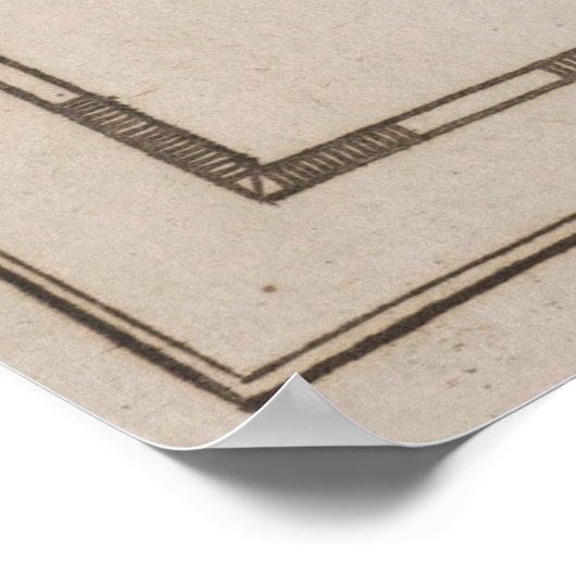  kaart van Italië (1681) Poster (Hoek)