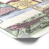  kaart van Italië (1706) Poster (Hoek)