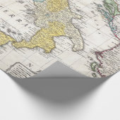 kaart van Italië (1742) Cadeaupapier (Hoek)