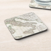  kaart van Italië (1770) Bier Onderzetter (Linkerzijde)