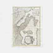  kaart van Italië (1770) Fleece Deken (Voorkant)