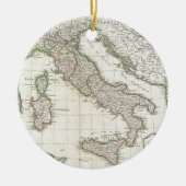  kaart van Italië (1770) Keramisch Ornament (Voorkant)