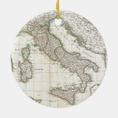  kaart van Italië (1770) Keramisch Ornament (Achterkant)