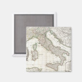 kaart van Italië (1770) Magneet (Voorkant / Achterkant)