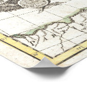 kaart van Italië (1770) Poster (Hoek)