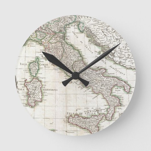  kaart van Italië (1770) Ronde Klok (Voorkant)