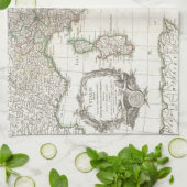  kaart van Italië (1770) Theedoek (Gevouwen)