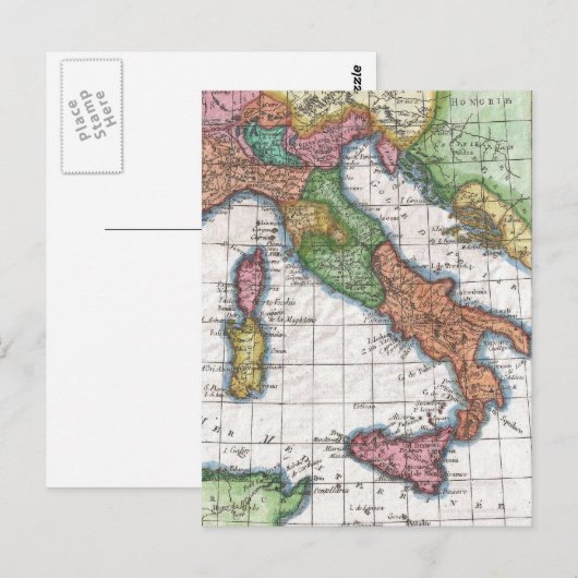  kaart van Italië (1780) (Voorkant / Achterkant)