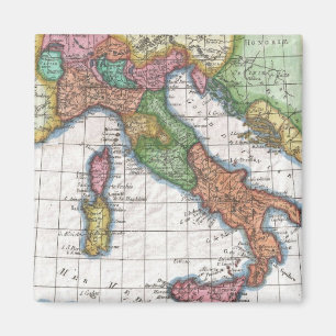 kaart van Italië (1780) Magneet