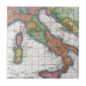 kaart van Italië (1780) Tegeltje (Voorkant)