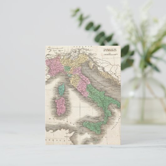  kaart van Italië (1827) (Staand voorkant)