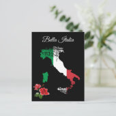 *~* Kaart van Italië Bella Italia Italiaans (Staand voorkant)