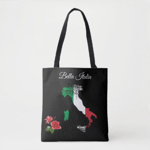 *~* Kaart van Italië Bella Italia Italiaans Tote Bag