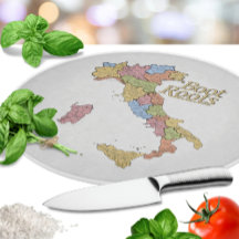 Kaart van Italië "Bootwortels" 