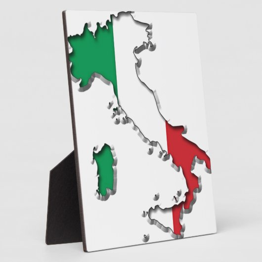 Kaart van Italië Fotoplaat (Zijkant)