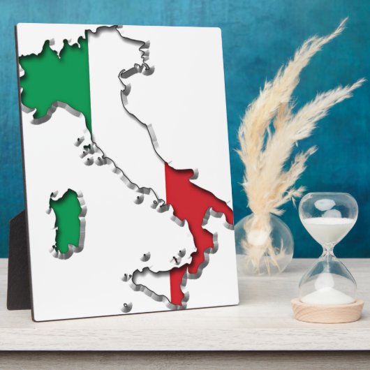 Kaart van Italië Fotoplaat (Zijkant)