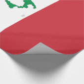 Kaart van Italië - Italiaanse vlag Cadeaupapier (Hoek)