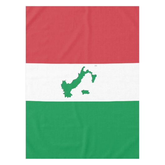 Kaart van Italië - Italiaanse vlag Tafelkleed (Voorkant)
