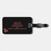 *~* Kaart van Italië Italië Italiaanse vlag Bagagelabel (Achterkant horizontaal)