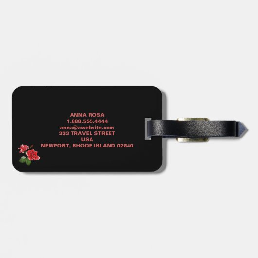 *~* Kaart van Italië Italië Italiaanse vlag Bagagelabel (Achterkant horizontaal)