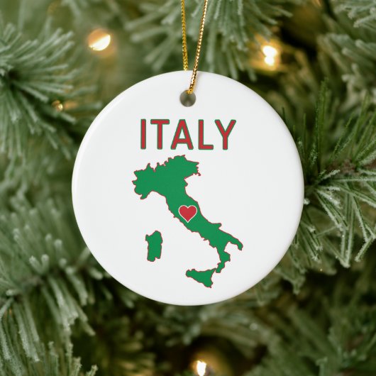 Kaart van Italië Keramisch Ornament (Boom)