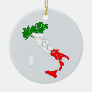 Kaart van Italië Keramisch Ornament