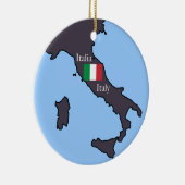 Kaart van Italië Keramisch Ornament (Rechts)