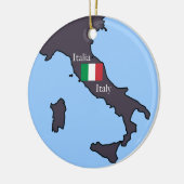 Kaart van Italië Keramisch Ornament (Links)