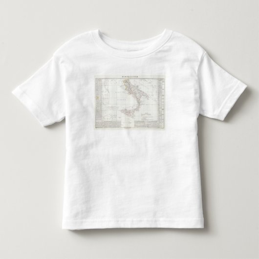 Kaart van Italië Kinder Shirts (Voorkant)