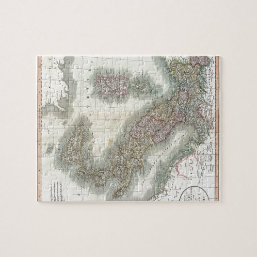  kaart van Italië Legpuzzel (Horizontaal)